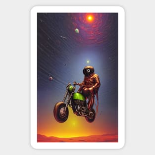 Motorbike Wormhole Sticker